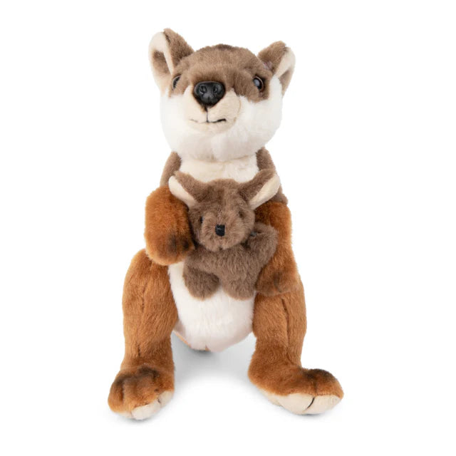 WWF Wallaby with Joey 19cm