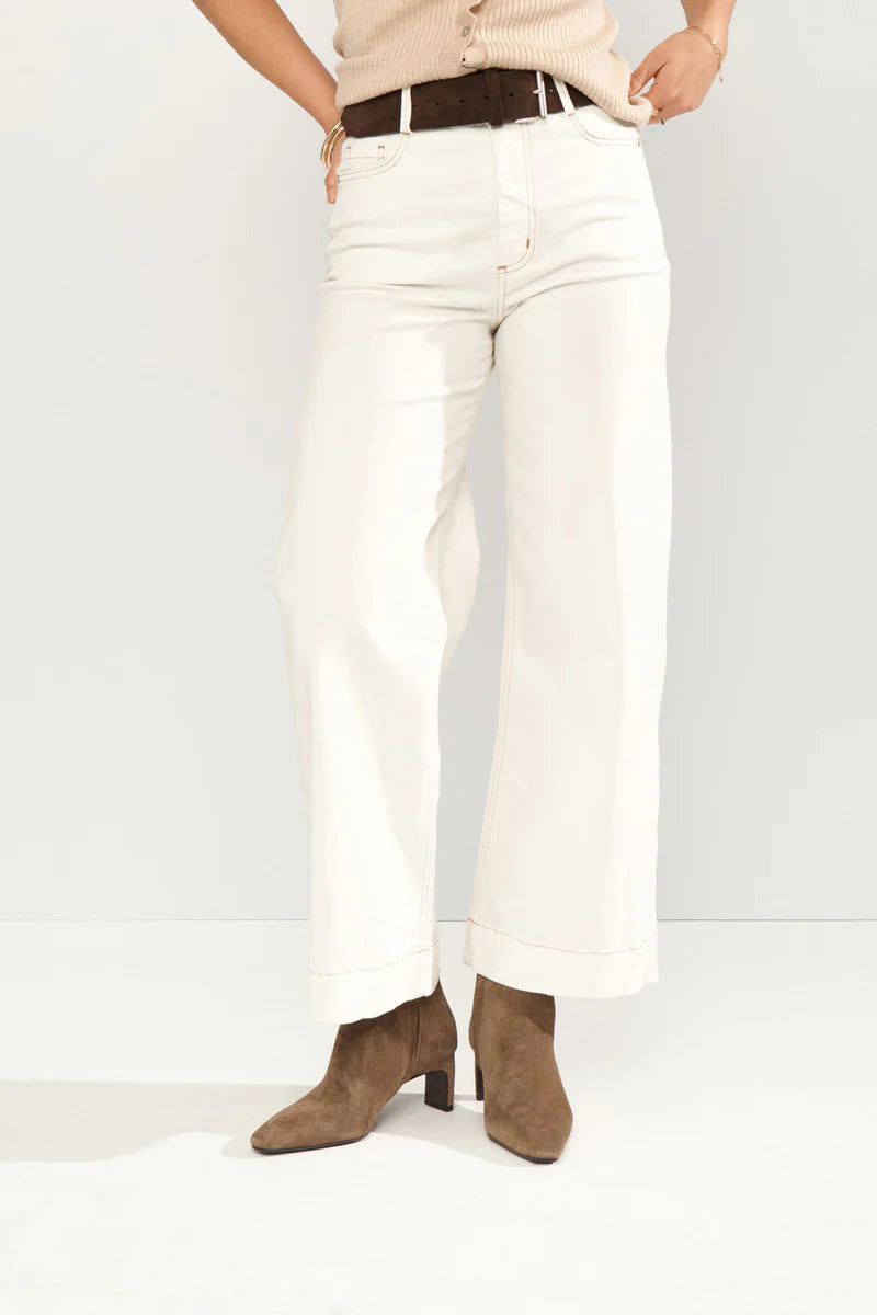 Nuparisan Cropped Twill Pants