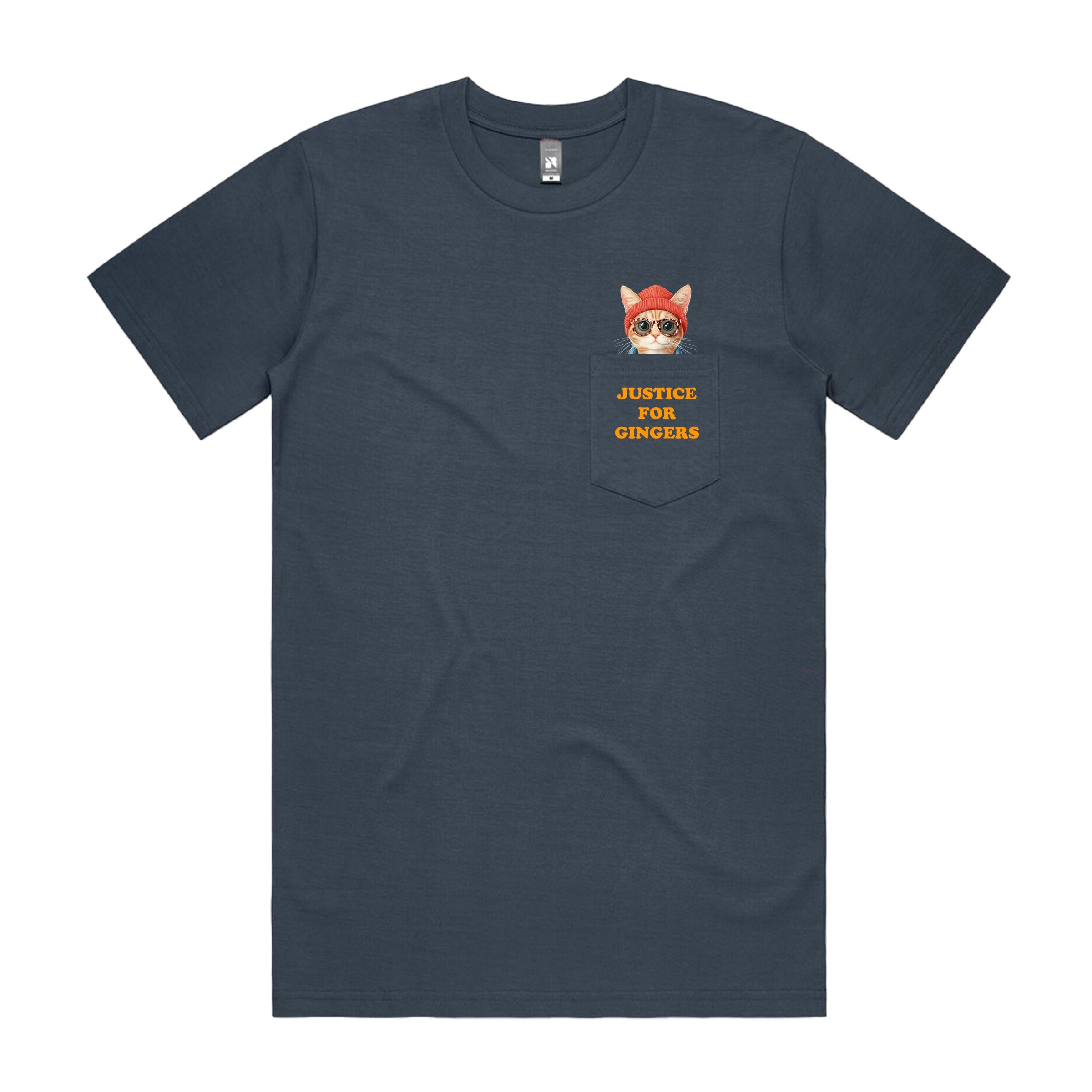 Justice For Gingers Cat Pocket T-Shirt