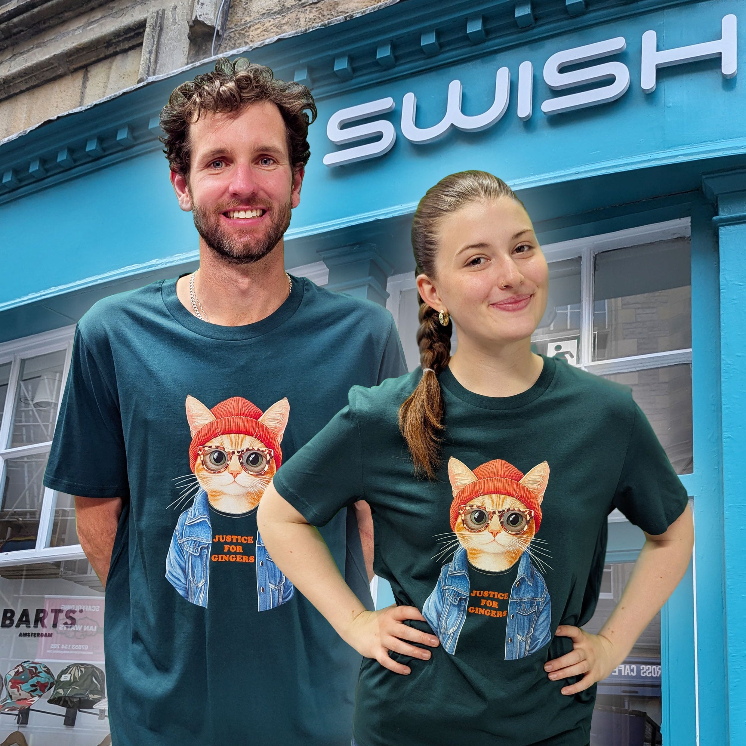 Organic Unisex Justice For Gingers Cat T-Shirt