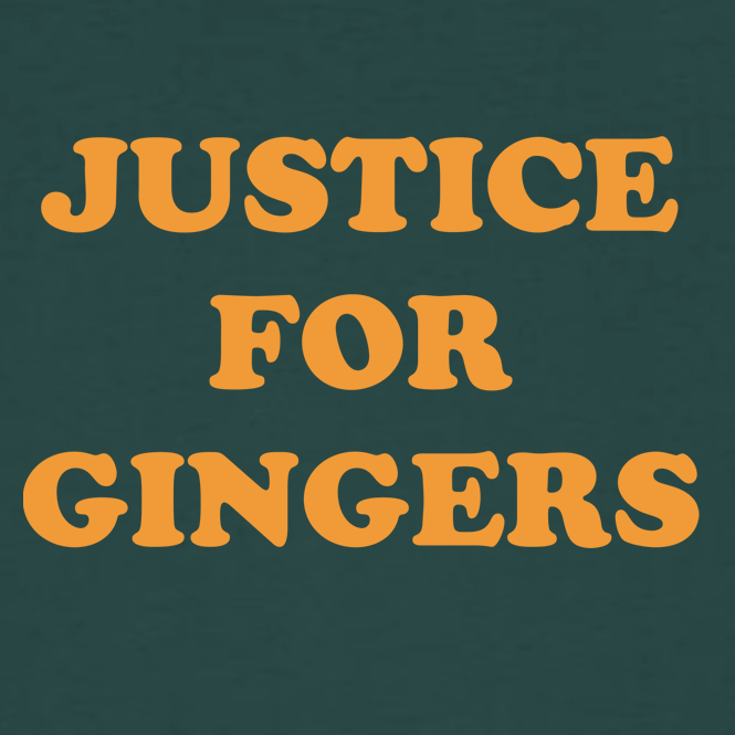 Unisex Organic Justice For Gingers T-Shirt