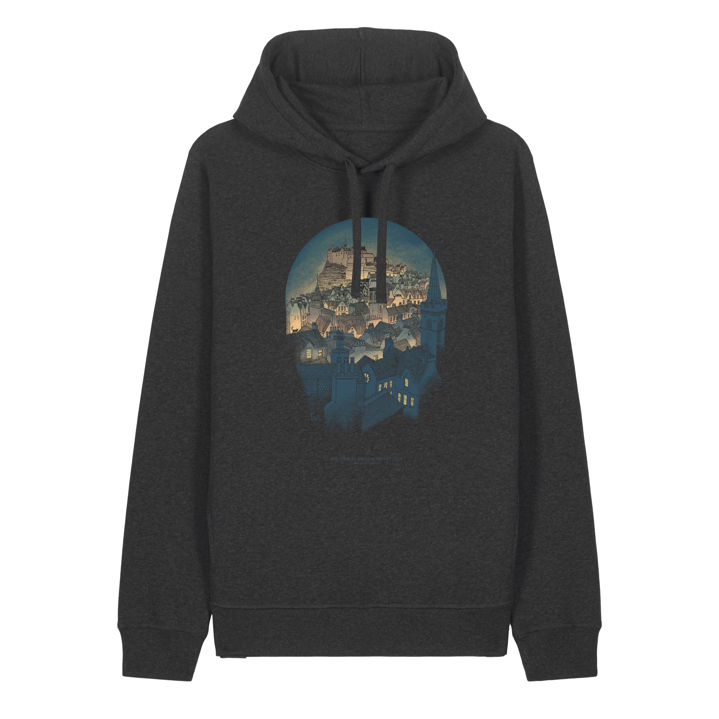 Unisex Organic Old Town At Night Hoodie
