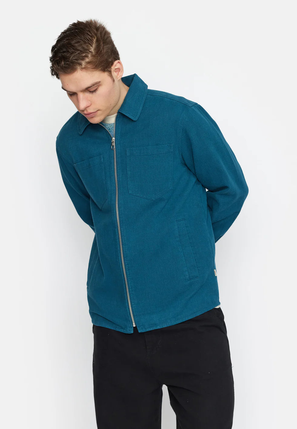 Zip Cotton Overshirt