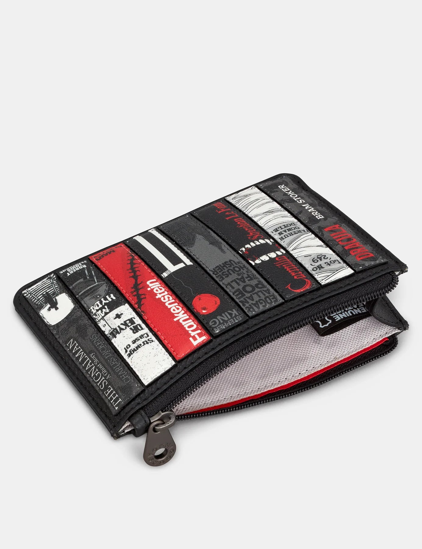Black Bookworm Horror Zip Top Purse
