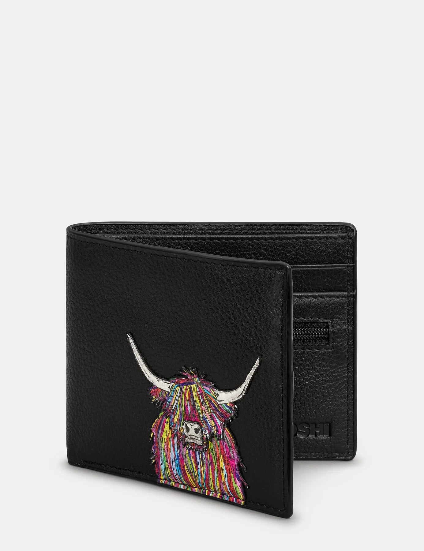 Black Rainbow Cow Wallet