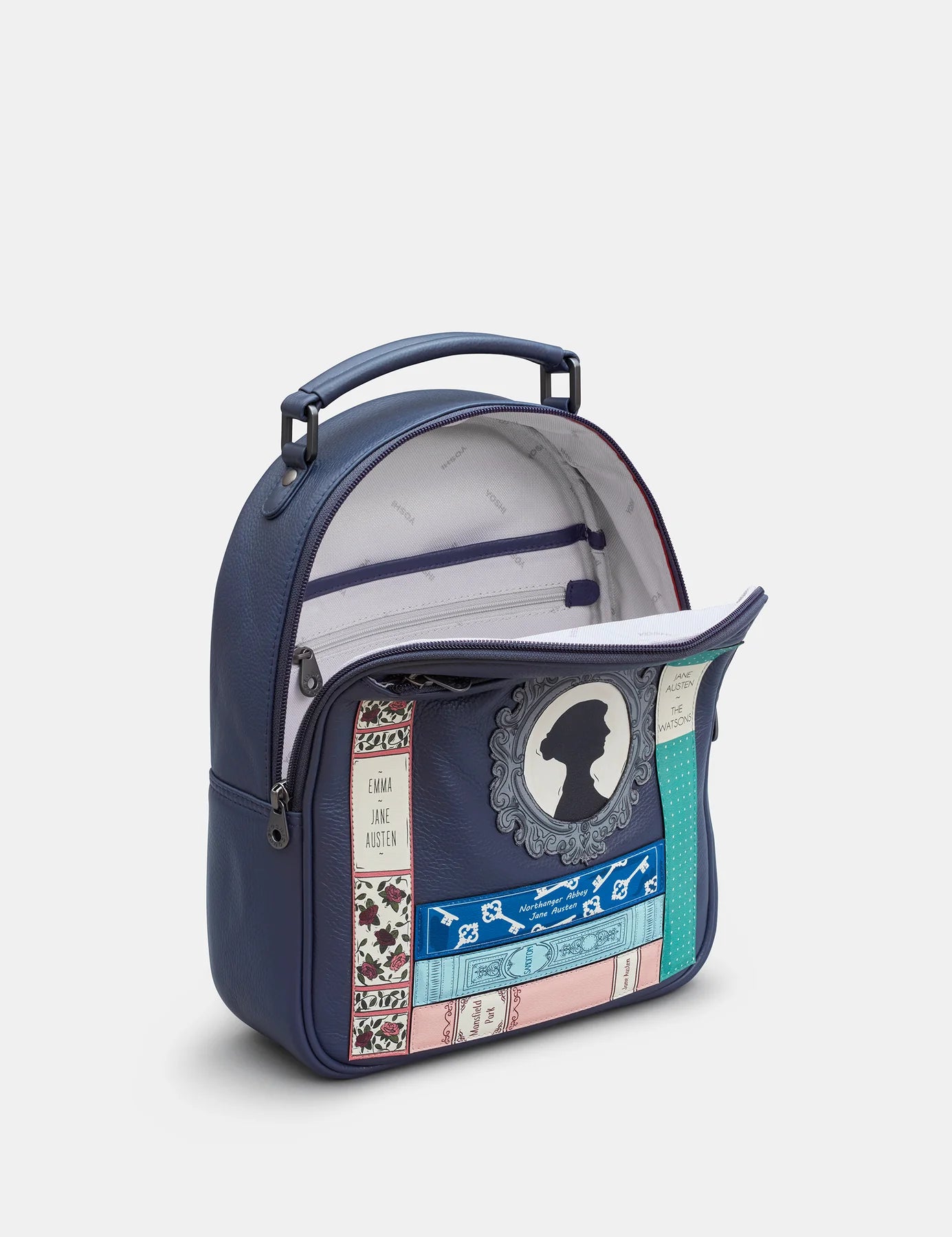 Navy Jane Austen Bookworm Backpack
