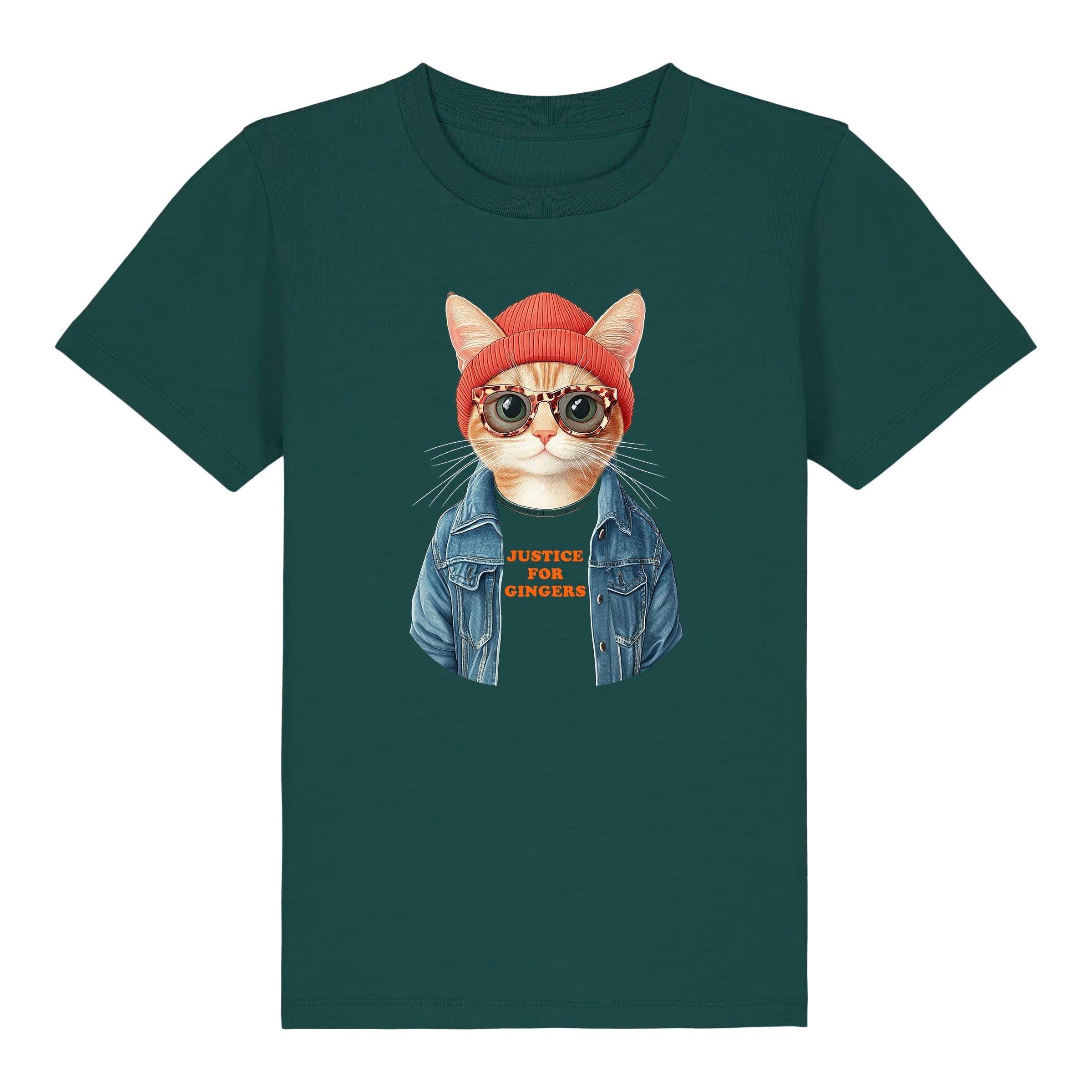 Youth Organic Justice For Gingers Cat T-Shirt