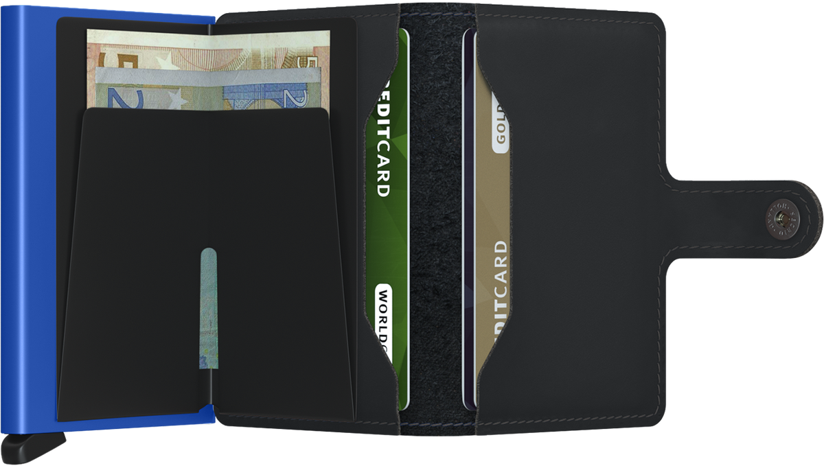 Miniwallet Matte Black & Blue