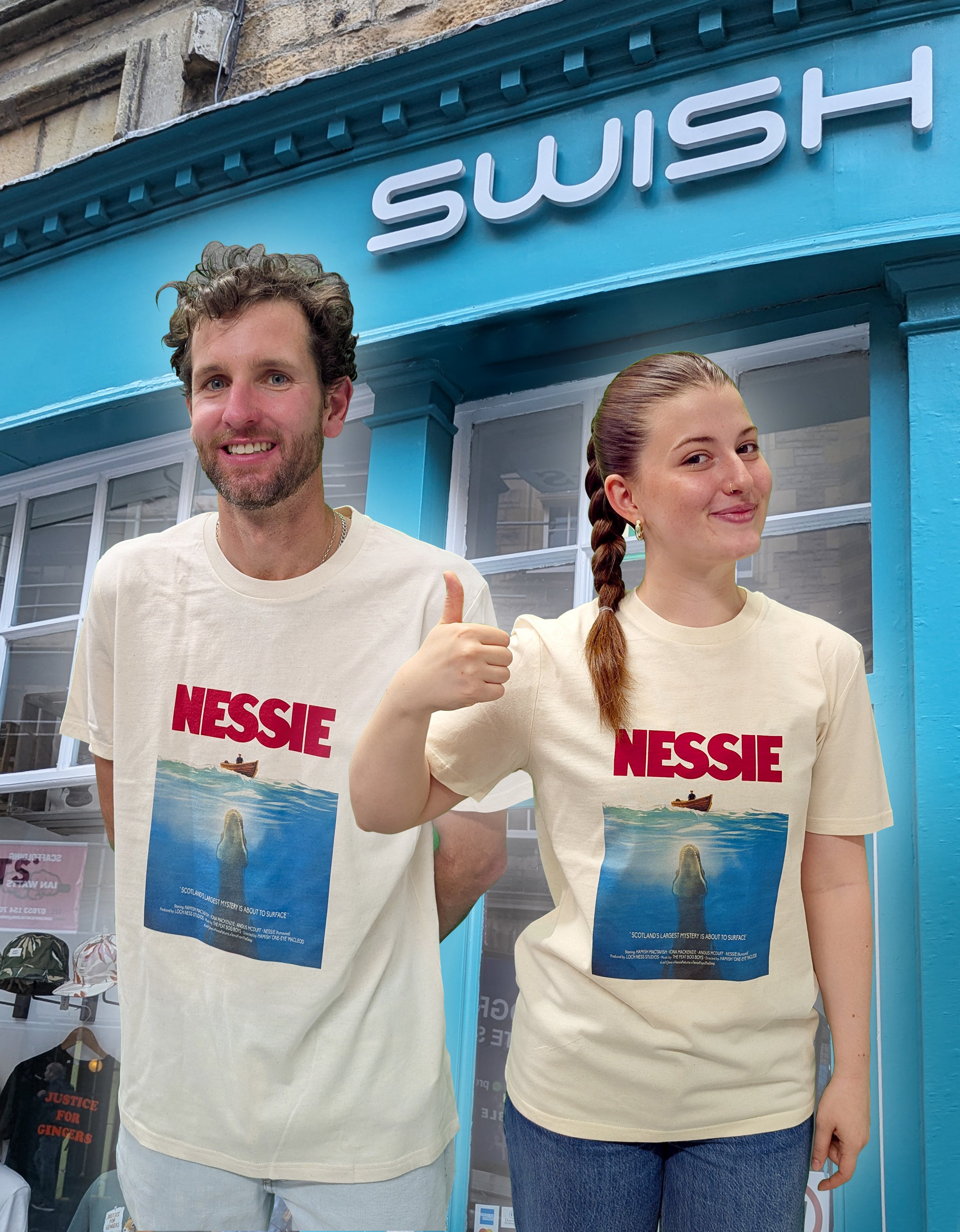 Unisex Organic Loch Jaws T-Shirt