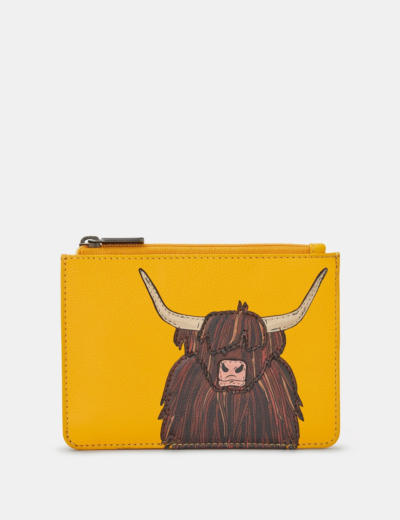 Highland Cow Zip Top Purse