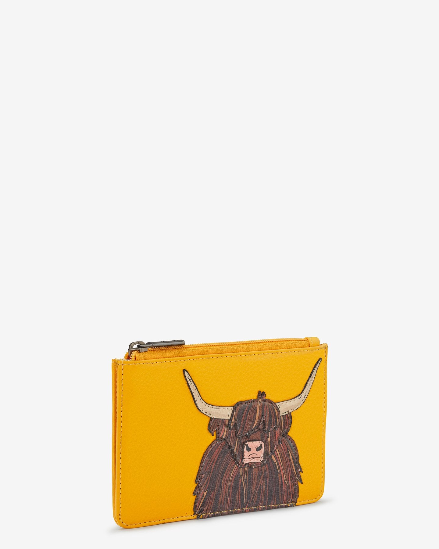 Highland Cow Zip Top Purse