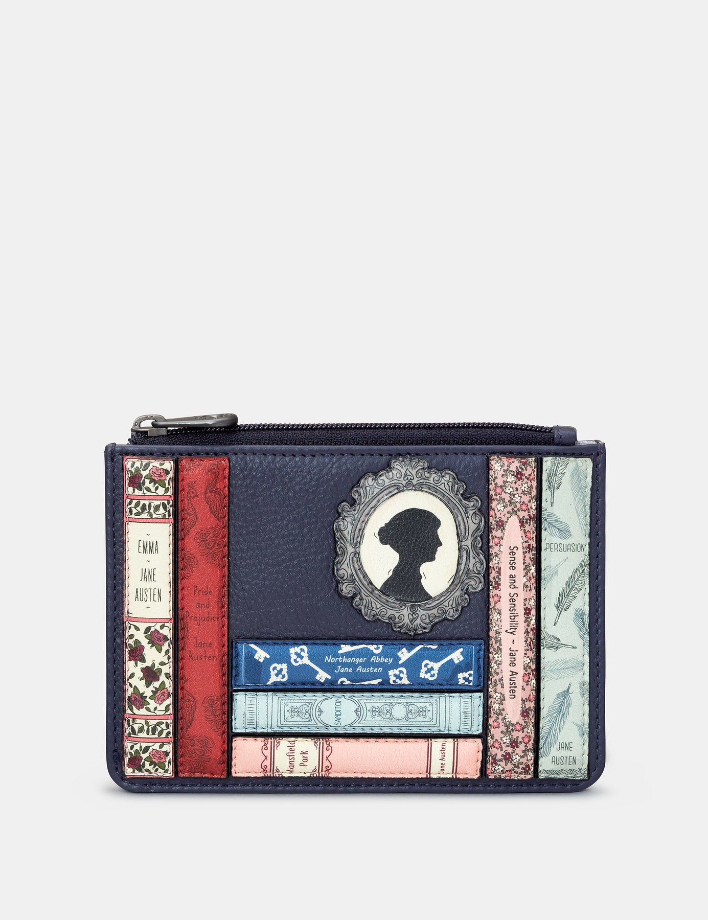 Jane Austen Bookworm Zip Top Purse