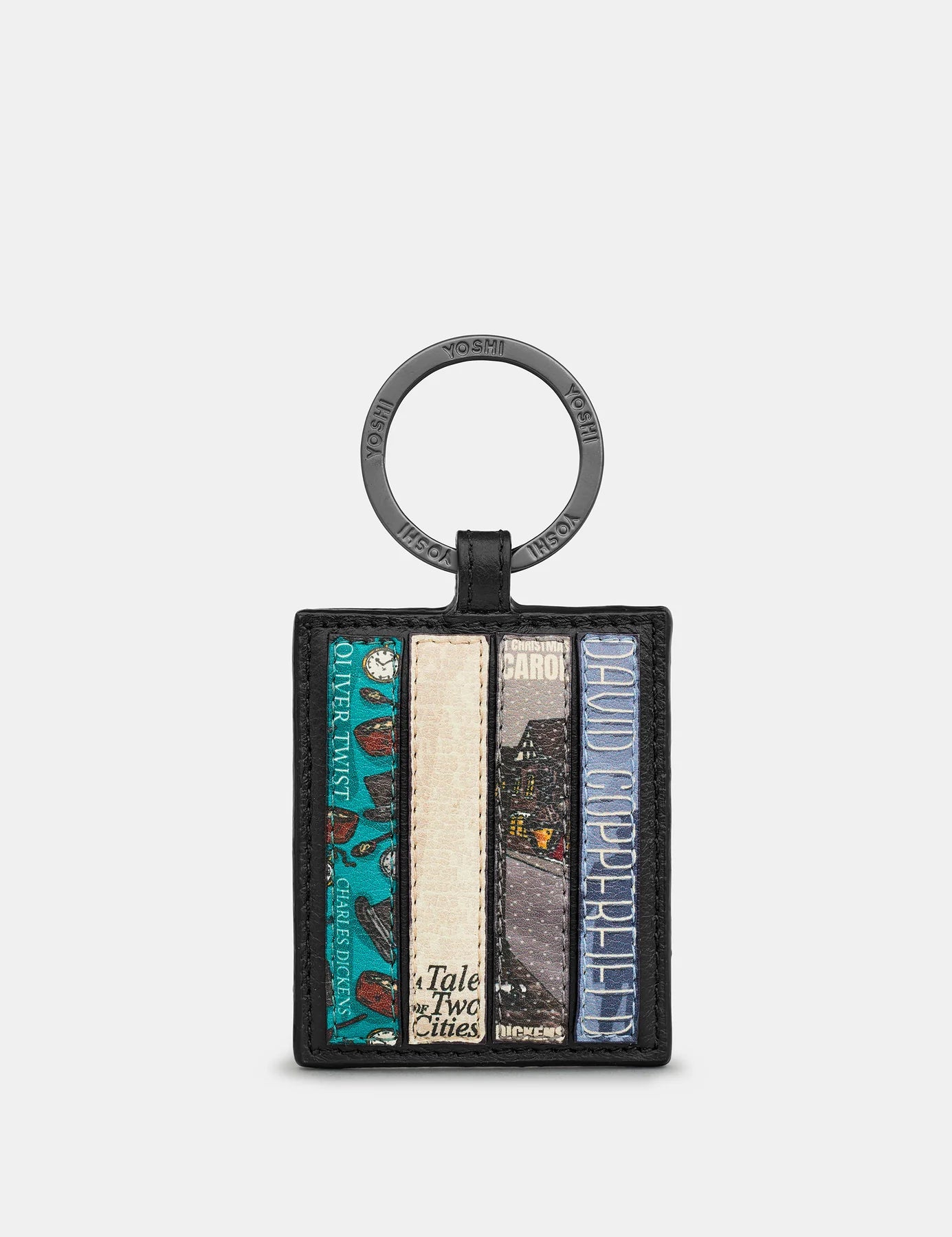 Black Charles Dickens Bookworm Keyring