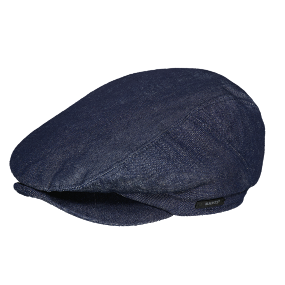 Navy blue flat cap on a white background