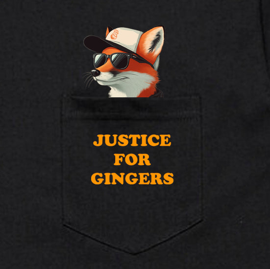 Justice For Gingers Fox Pocket T-Shirt