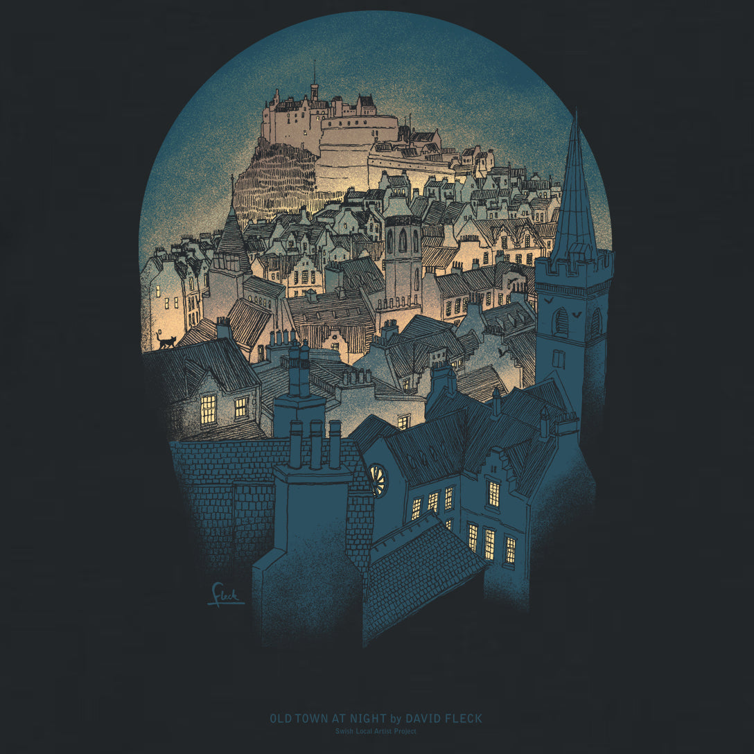 Old Town At Night T-Shirt