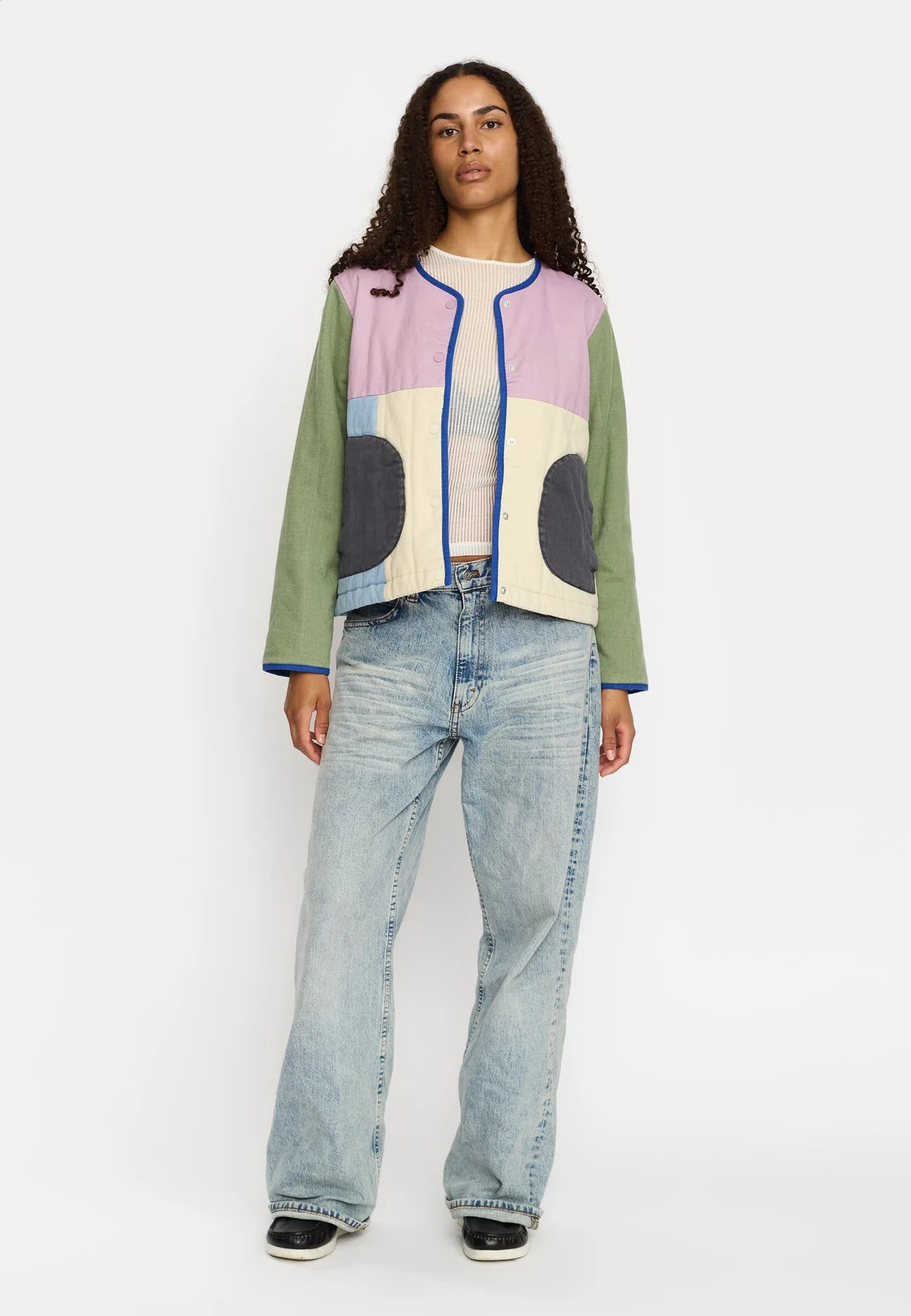 Quilted Block Jacket