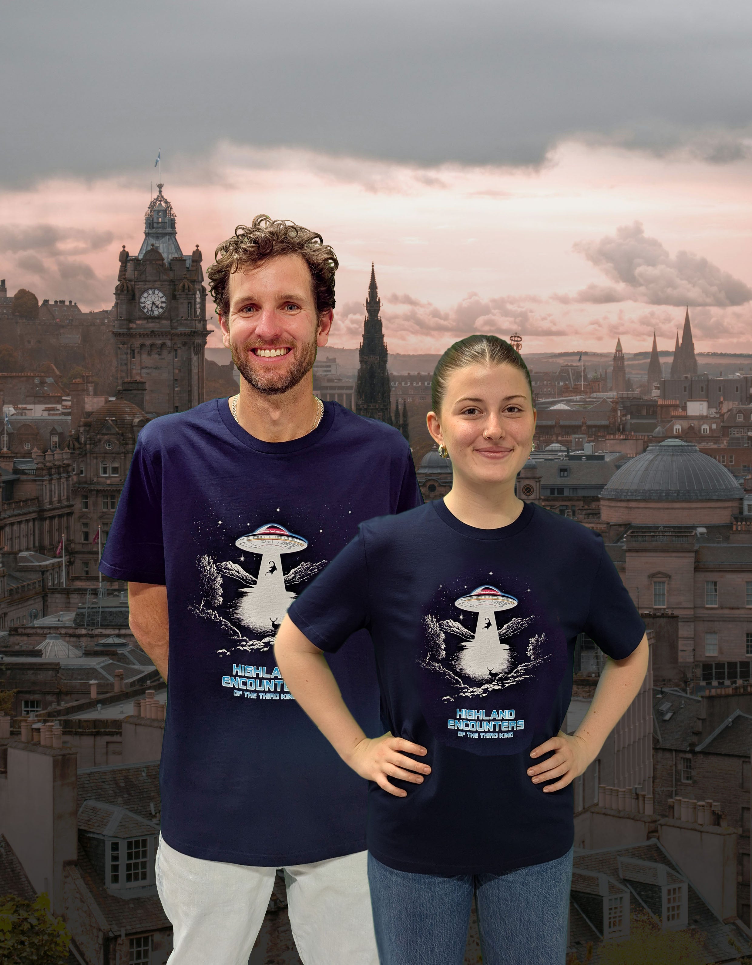 Organic Unisex Alien Abduction T-Shirt