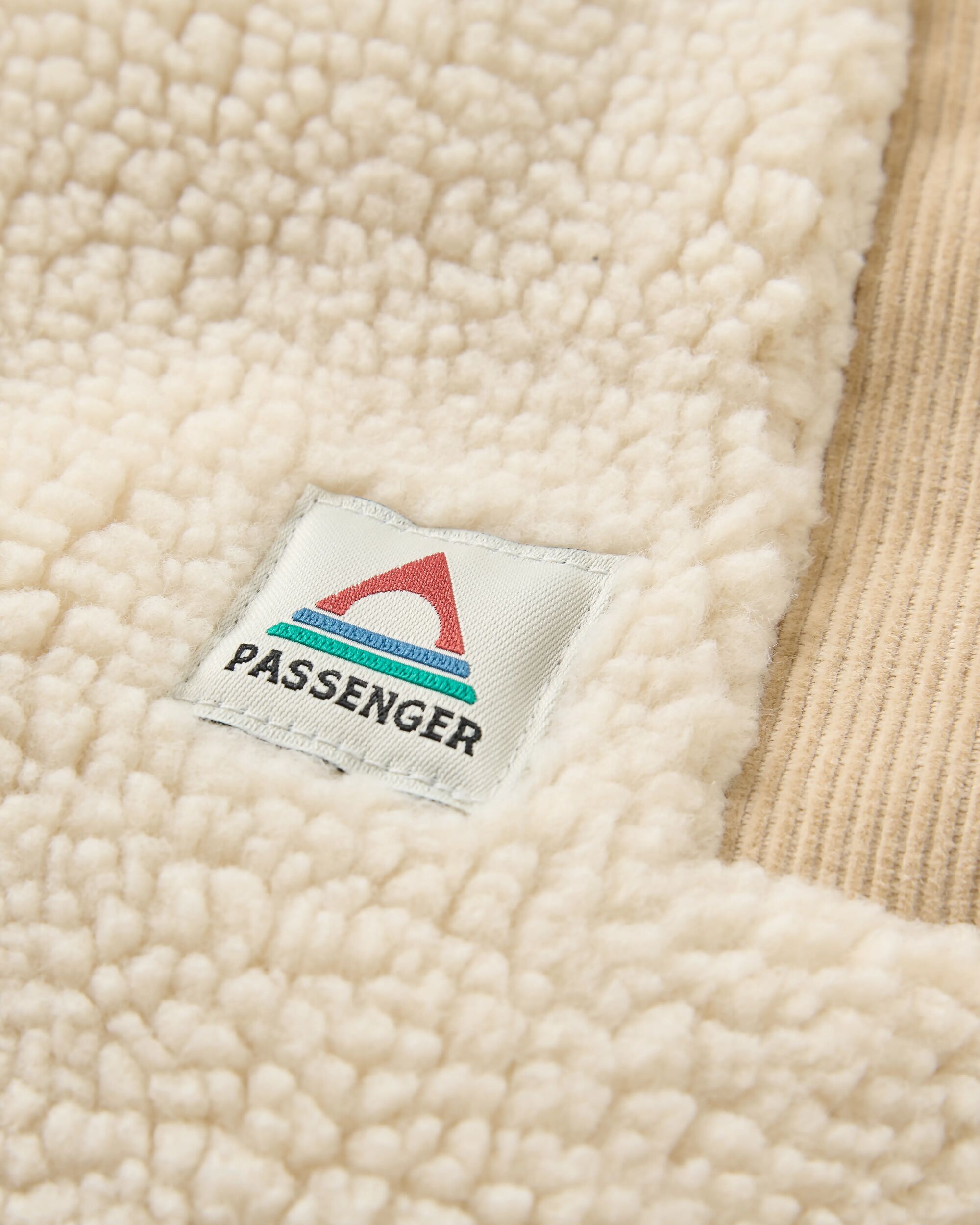 Tawny Collarless Deep-Pile Sherpa Gilet