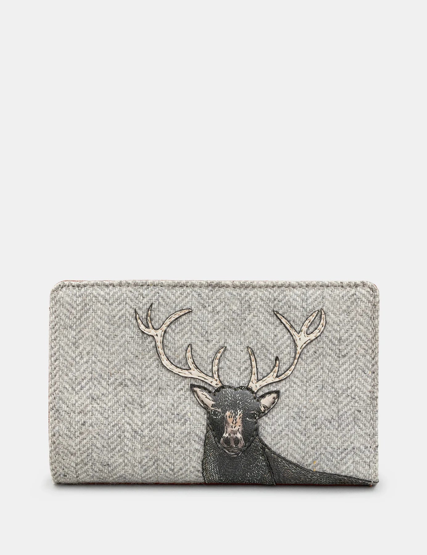 Brown + Tweed Highland Stag Zip Around Purse