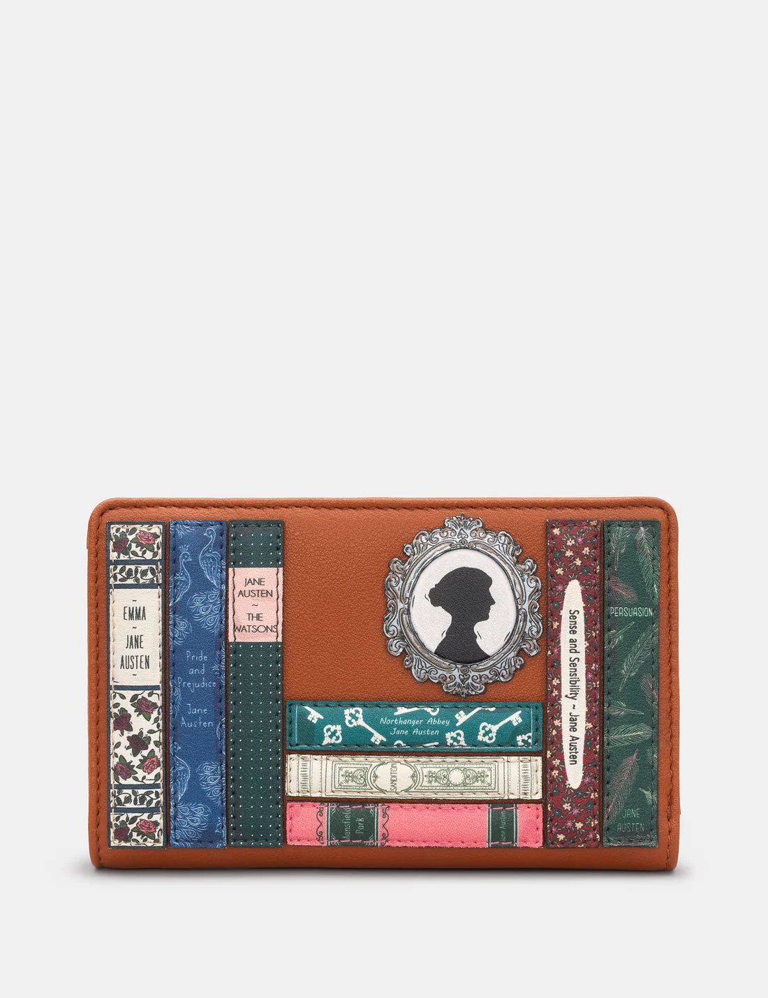 Tan Jane Austen Zip Round Purse
