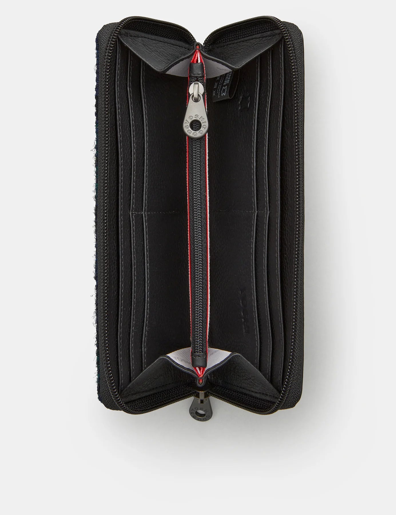 Black Highland Thistle Zip Around Purse