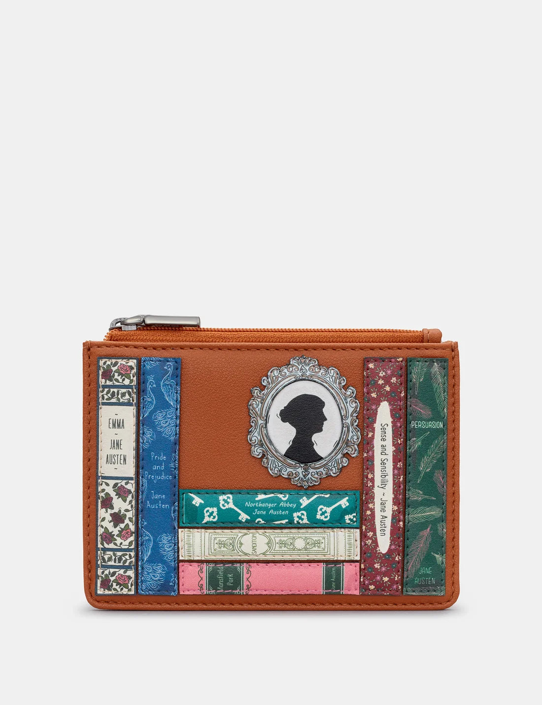 Tan Jane Austen Zip Top Purse