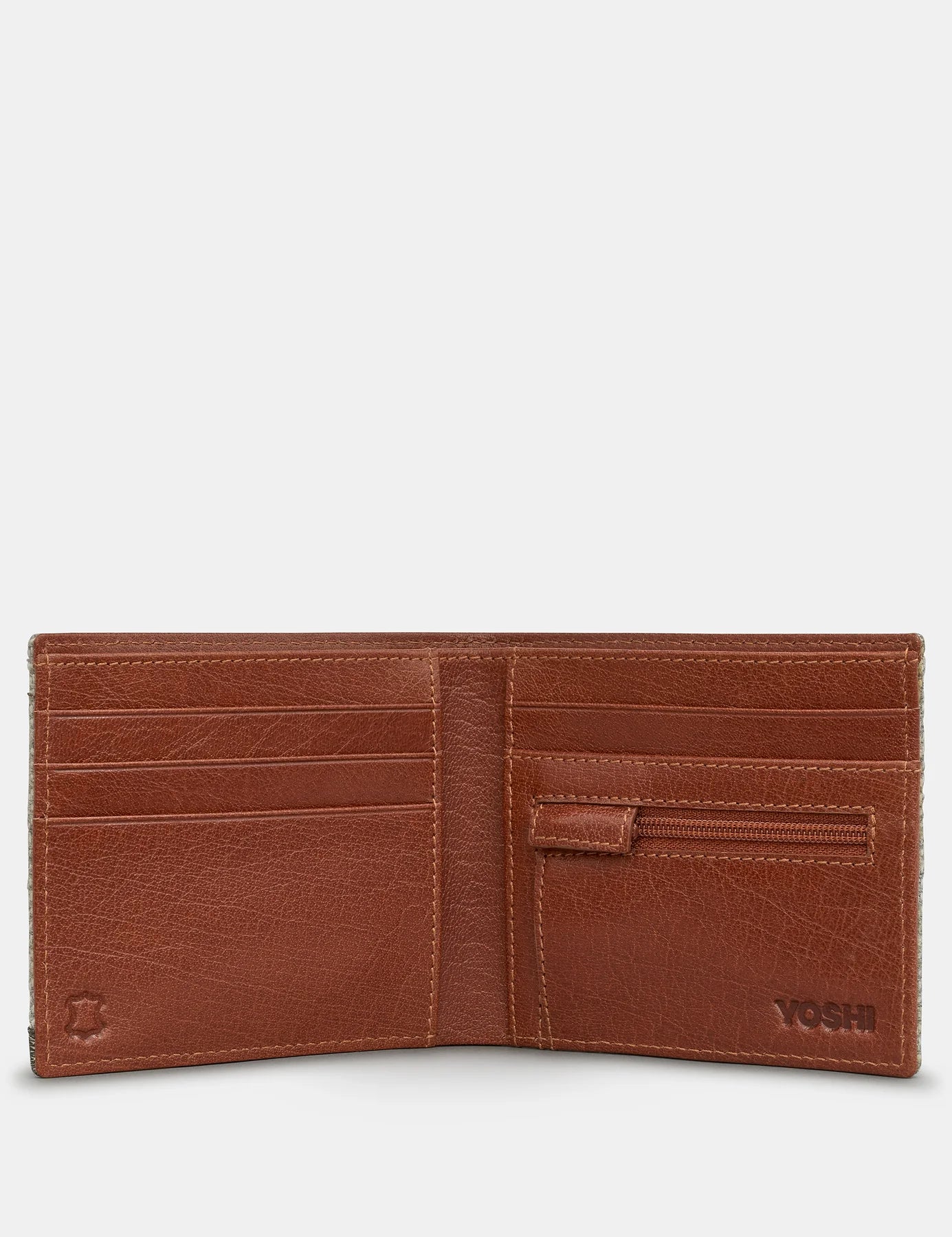 Brown + Tweed Highland Stag Two Fold Wallet