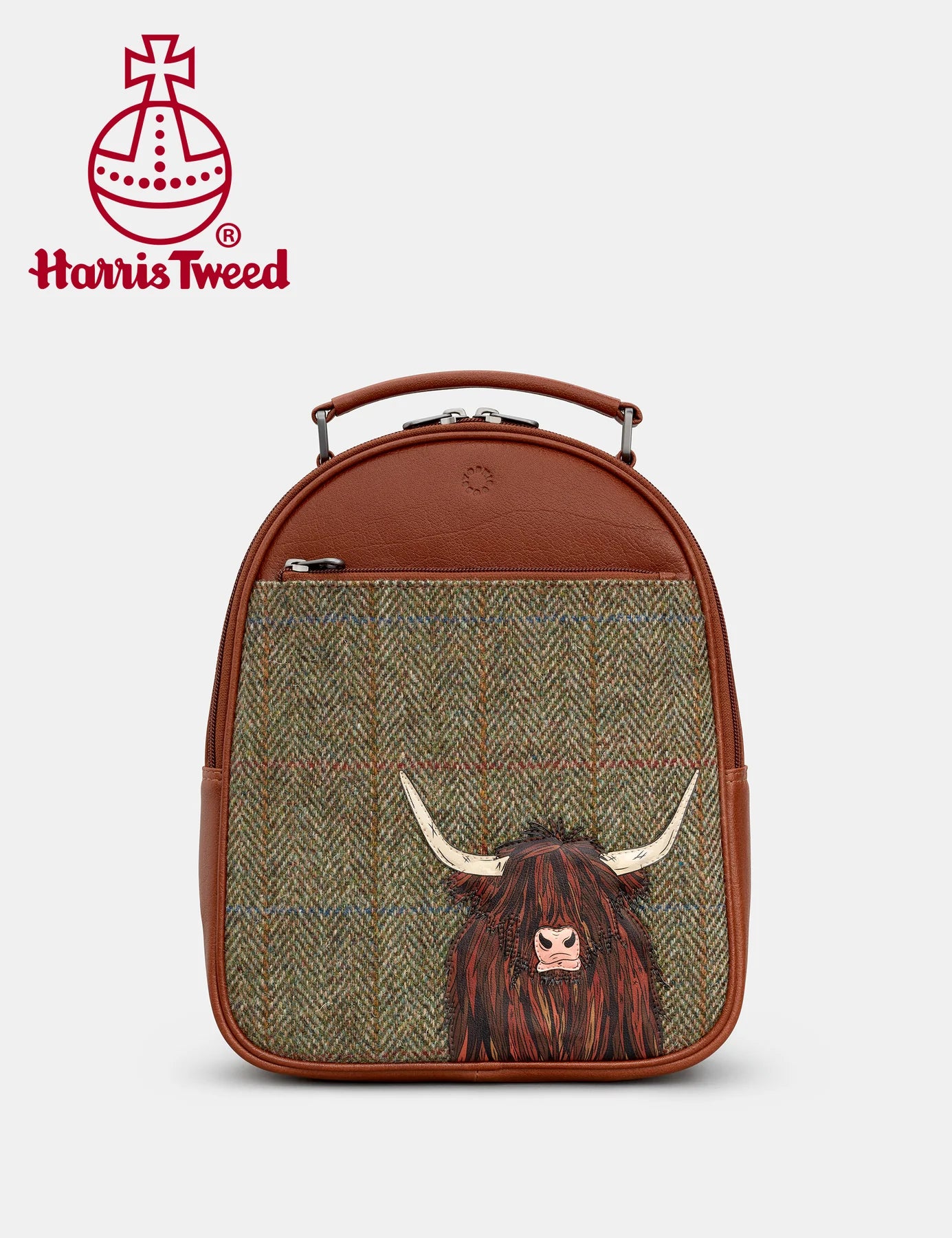 Brown + Tweed Highland Cow Backpack