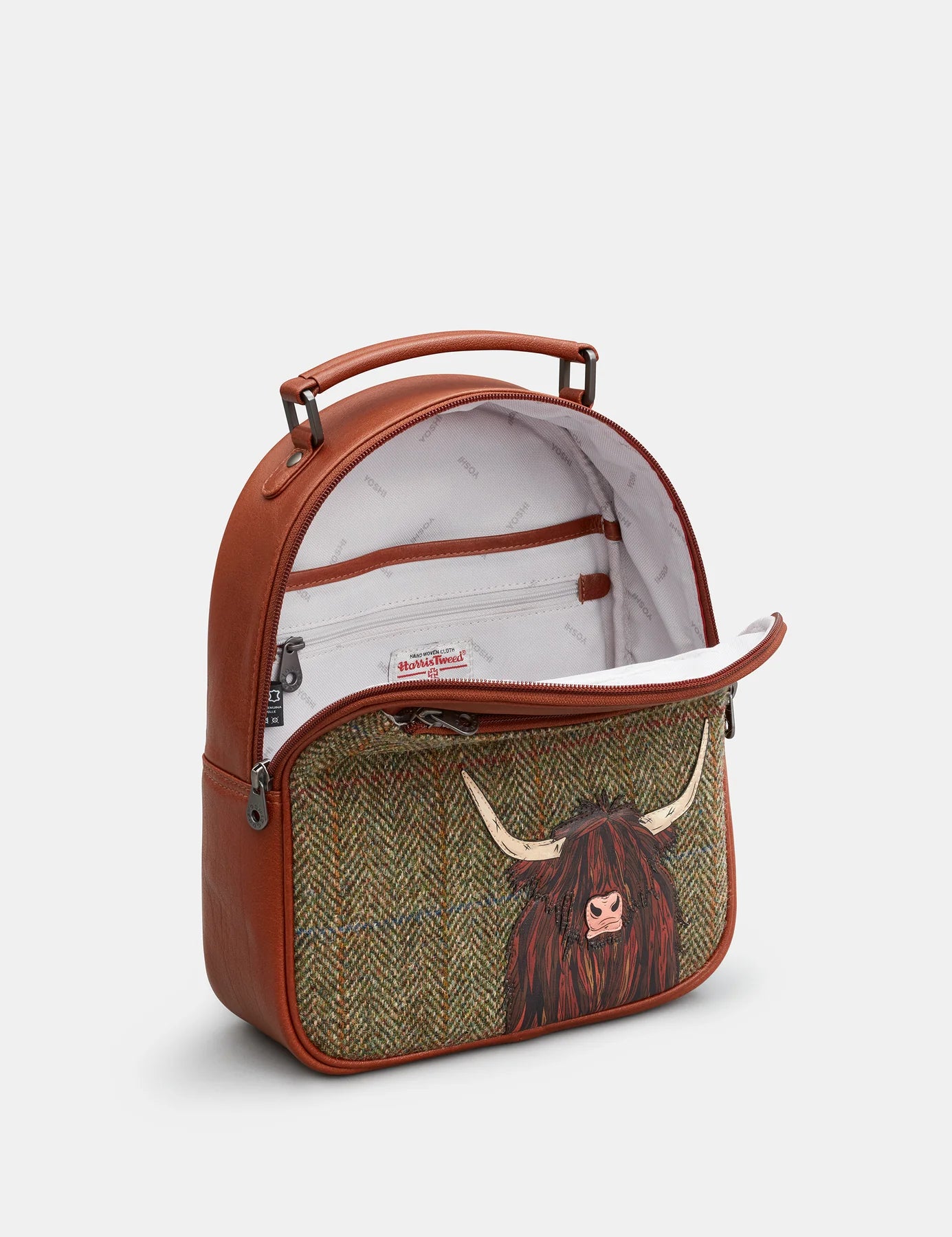 Brown + Tweed Highland Cow Backpack