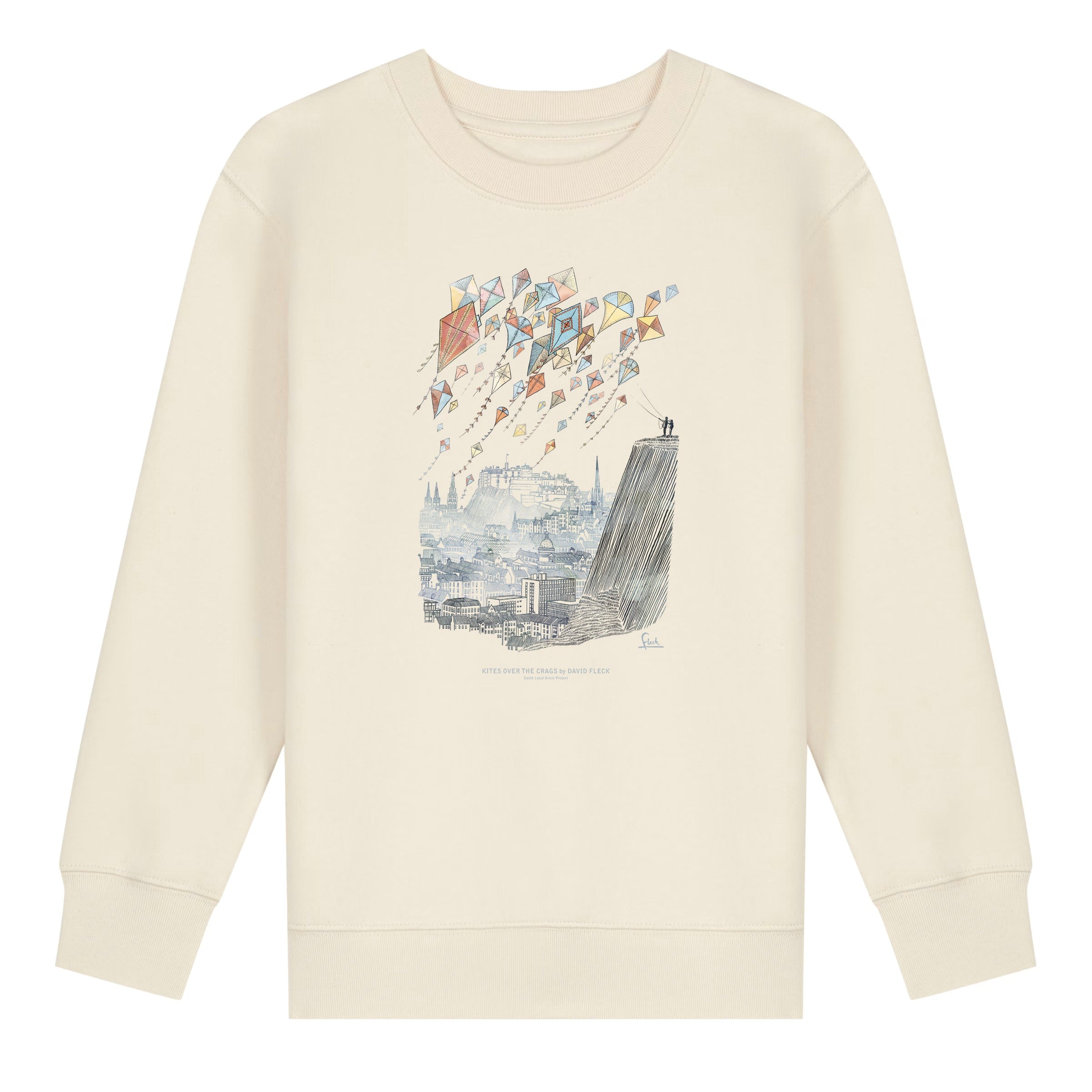 Youth Organic Kites Over Edinburgh Sweater