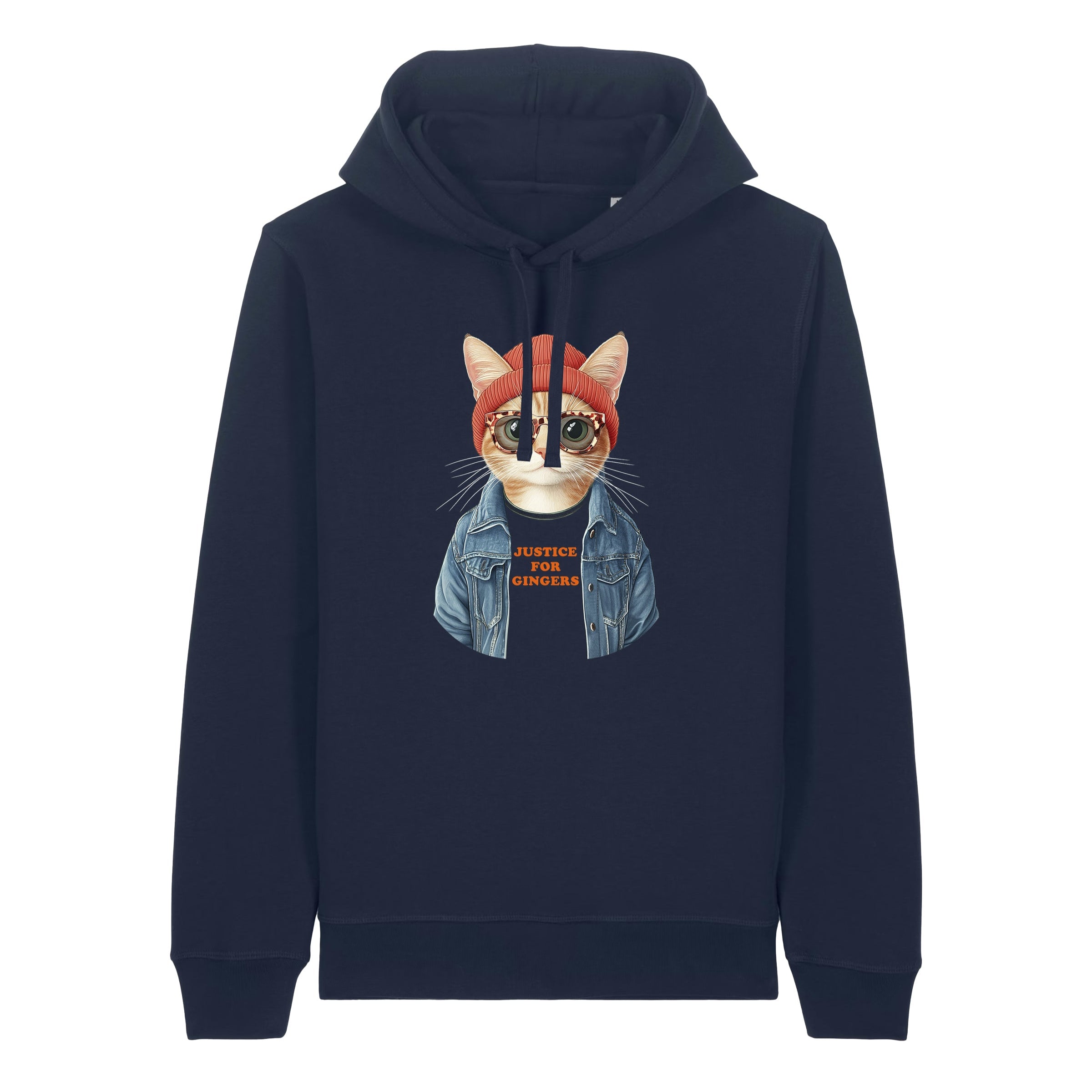 Unisex Organic Justice For Gingers Cat Hoodie